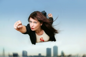 Superwoman-Flying